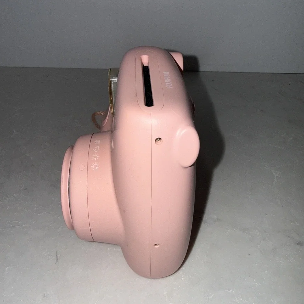 Fuji Instax Mini 7 + Plus Camera Light Pink Tested and Working